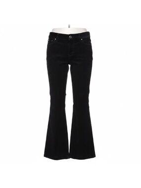 Castaway Womens Black Wide-Leg Corduroy Pants Size 10